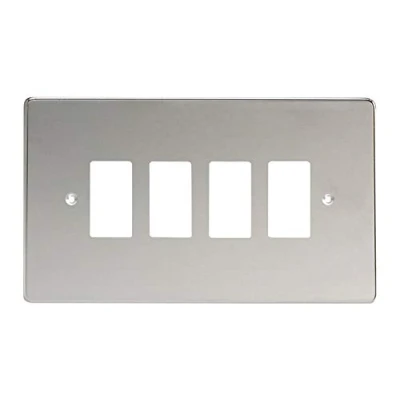 Image of Varilight XDCPG4 P Power Grid 4 Spaces Polished Chrome