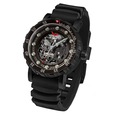 Image of Vostok Europe Engine Mens Analogue Automatic Watch with Leather Bracelet NH72 571C647