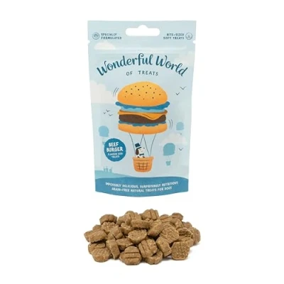 Image of Wonderful World Pet Treats, delectable Dog Treats 12 Pack (Beef Burger)