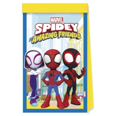 Image of Procos Spidey And His Amazing Friends Pack Of 4 Paper Party Bags