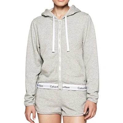 Image of Calvin Klein Women&#039;s Hoodie, Regular Fit, Grey, S