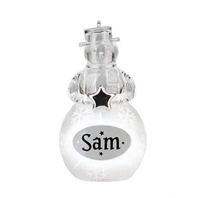Image of Angels and Snowmen Light Up Hanging Christmas Decorations Sam Snowman