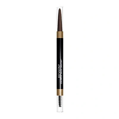 Image of Revlon Colorstay Eyebrow Pencil Creator with Powder &amp; Spoolie Brush to Fill, Define, Sculpt, Shape Diffuse Perfect Brows, Dark Brown (610)