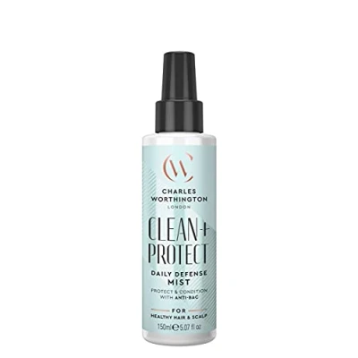 Image of Charles Worthington Clean and Protect Daily Defence Mist, Antibacterial, Hyaluronic Acid, UV Protection, 150 ml