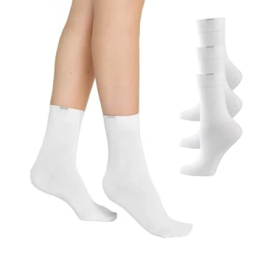 Image of Nur Die Women&#039;s Damen Passt Perfekt Socken 3er Socks, 100 DEN, White (White 920), (Size: 35 38) (Pack of 3)