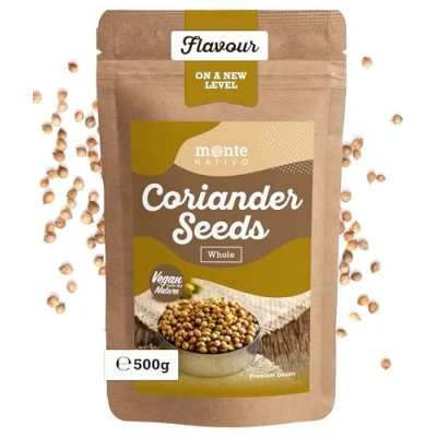 Image of Coriander Seeds Monte Nativo (500 g) Dried Whole Perfect for Cooking and Baking as Spice or Tea