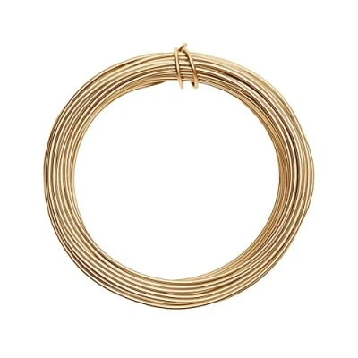 Image of Vaessen Creative Aluminium Wire, Light Gold, One Size
