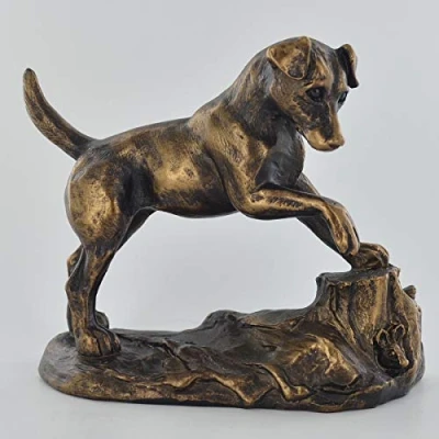 Image of Seven Secrets Jack Russell Figurine Statue Sculpture Bronzed Ornament Hunting Dog by Harriet Glen 60128