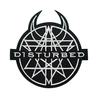 Image of Amulet Disturbed Punk Iron On Patch Sew Embroidered Patch/Badge for Clothes Shirts Jeans etc
