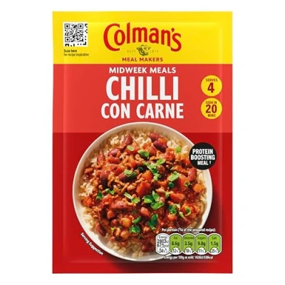 Image of Colman&#039;s chilli Con Carne Recipe mix perfect with white rice quick to prepare 50 g