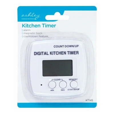 Image of Magnetic Digital Kitchen Timer White By Ashley