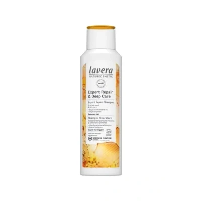 Image of lavera Shampoo Expert Repair and Deep Care Hair Natural Cosmetics Vegan Certified 250ml