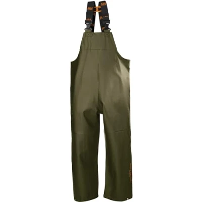 Image of Helly Hansen Workwear Men&#039;s Gale Waterproof Rain Bib Trousers, Olive, 3XL