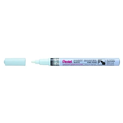 Image of PENTEL Paint Marker MSP10 Markers Fine Tip White Pack of 3