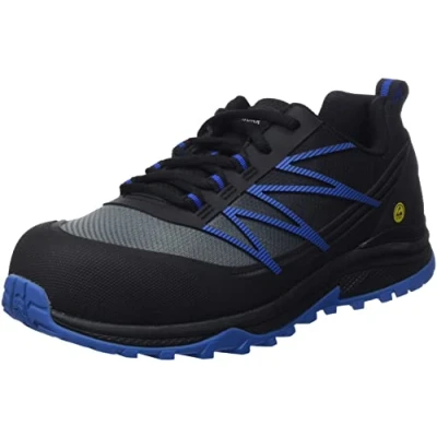 Image of Skechers Men&#039;s Puxal ESD Composite Safey Toe Shoe Construction, Black/Blue, 7 UK
