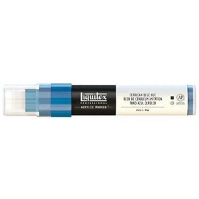 Image of Liquitex Professional Paint Marker with 8 15 mm Wide Nib Cerulean Blue Hue