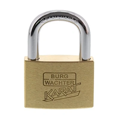 Image of Burg Wächter cylinder padlock, 8 mm Thickness, Pincers, 6 Keys, with 217 50/6, 1 Piece Carat 50/6 SB