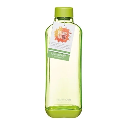 Image of KitchenCraft Healthy Eating BPA Free Stackable Plastic Water Bottle, 1.1 Litres (2 Pints)