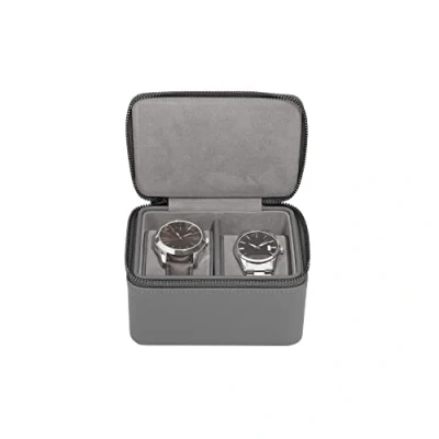 Image of Stackers Slate Grey Double Zipped Watch Box