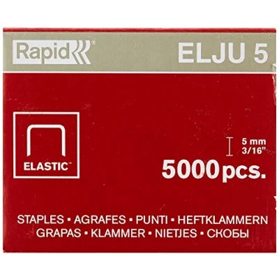 Image of Leitz Rapid Elju 31070513 Staples 5 mm Zinc Plated Pack of 5000