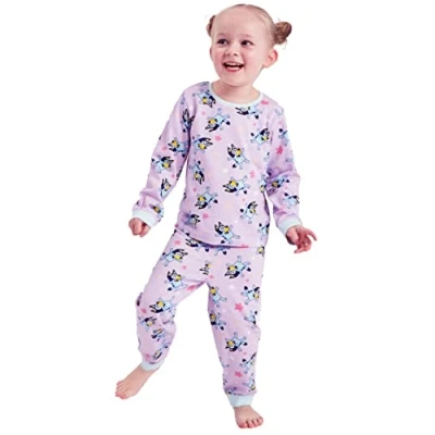 Image of Girls Bluey Pyjamas Lilac Character Nightwear (Bluey Lilac, 5 6 Years)