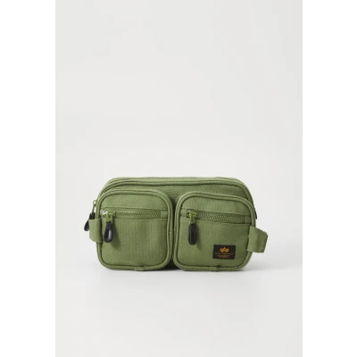 Image of Alpha Industries Label Waist Bum bag, Size: One Size, Sage green