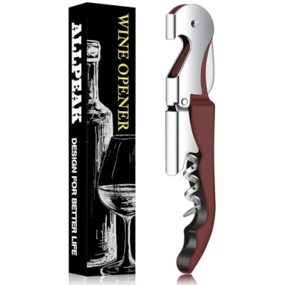 Image of Allpeak Bottle Opener Wine Corkscrew 1 Pc Multi Purpose Opener, Corkscrews Waiters Friend, Beer Cork Screw Green