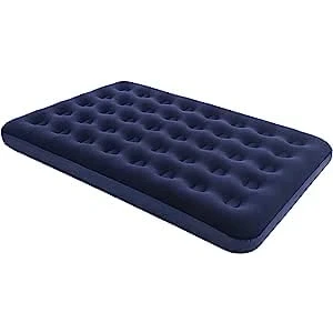 Image of Trendi Premium Flocked Double Air Bed/Camping and Home Use/Inflatable Mattress/Lightweight/Waterproof/Puncture Resistant/Easy to Carry/Guest Bed