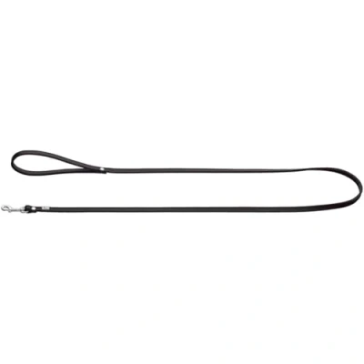 Image of HUNTER Petit Nickel Plated Lead Rope, 8 x 140 cm, Small, Nappa Black