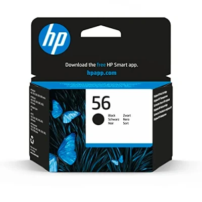 Image of HP 56 High Yield Black Original Ink Cartridge 19 ml, 520 pages, 1 pack (Packaging may vary)