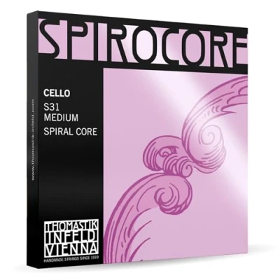 Image of Thomastik Saiten für Cello Spirocore Spiralkern Satz 4/4 mittel Chrom