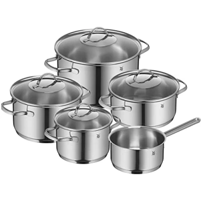 Image of WMF Provence Plus Cromargan Pot Set, Silver, 5 Piece