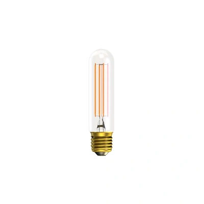 Image of BELL Lighting Pack of 1 x LED T30 Filament Tubular 3.3watt E27 Screw Cap Clear Finish Warm Light Colour 2700k Lightbulb