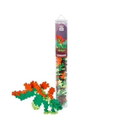 Image of Plus Stegosaurus Dinosaur Tube Building Set