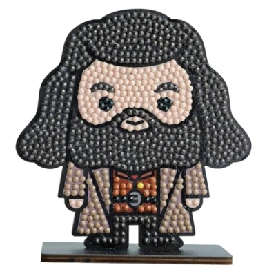 Image of CRYSTAL ART Harry Potter Hagrid Diamond Collectable Wooden Figure Complete Kit