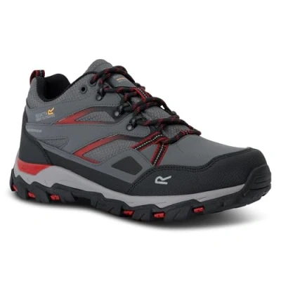 Image of Regatta Men&#039;s Breathable Holcombe Low Iii Walking Shoes Briar Rio Red, Size: UK 10