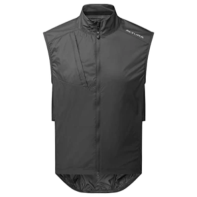 Image of Altura Mens Airstream Lightweight Water Repellent Packable Cycling Gilet Carbon X Small