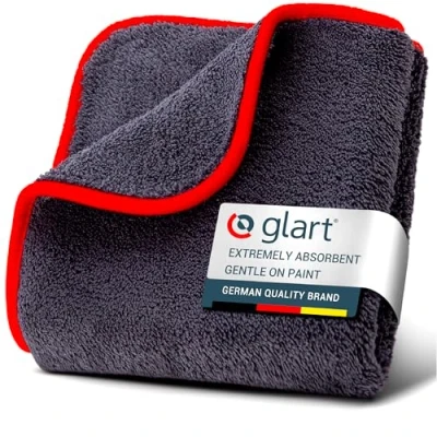 Image of Glart 44TP Super Soft Premium Microfibre Cloth 40 x cm, for Car and Motorcycle Drying, Detailing, Polishing, Cleaning, Wash, Anthracite