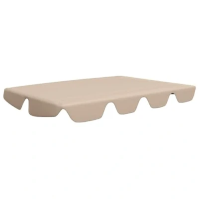 Image of vidaXL Replacement Canopy for Garden Swing Waterproof and Lightweight Design, No Assembly Required Versatile Beige Outdoor Chairs.