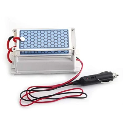 Image of 12V Car Portable Ozone Generator, Ceramic Plate Ozonizer Air Purifier Cleaner Sterilizer