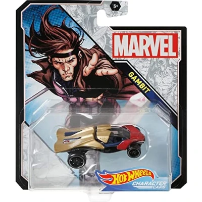 Image of Character Cars Hot Wheels Marvel Gambit Diecast 1:64 Scale