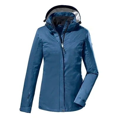 Image of Killtec KOS 133 WMN JCKT Women&#039;s Functional Outdoor Jacket with Zip Off Hood, Dark Ocean, 46, 38383 000
