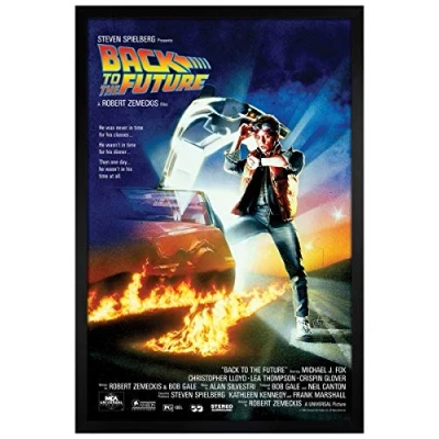 Image of Back To The Future Black Wooden Framed Movie Score Maxi Poster
