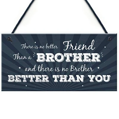 Image of RED OCEAN Special Brother Sister Gifts For Birthday Keepsake Friendship Thank You Gift Him