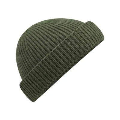 Image of Beechfield Harbour Beanie Shallow Crown Light Grey