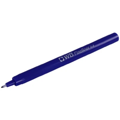 Image of White Box Fineliner 0.4mm Nib Blue [Pack of 10]