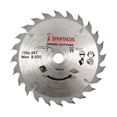 Image of Spartacus Wood Cutting Circular Saw Blade 150mm x 16mm Bore 24 Teeth
