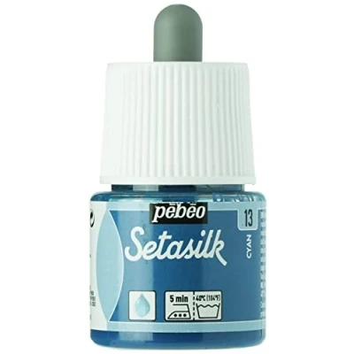 Image of Pebeo Setasilk Cyan, Silk, 45ml