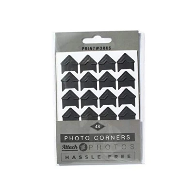 Image of PRINTWORKS Photo Album Corners, Black, Medium