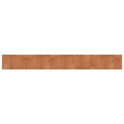 Image of vidaXL Rectangular Brown Bamboo Rug Modern Living Room Floor Mat/Area Carpet Runner, Anti Slip, Water Resistant, 60x500cm